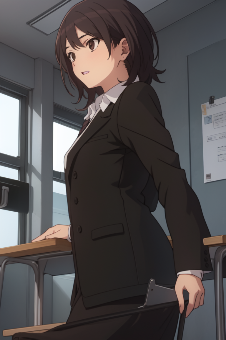 03016-3388041065-(masterpiece),best quality,_lora_takahashi_maya4-000016_0.7_,takahashi_maya,1girl,solo,formal,uniform,teacher,black jacket,.png